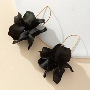 Acrylic Flower Petal Fishhook Earrings
